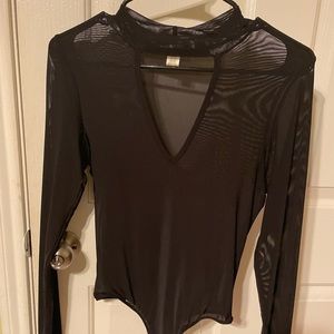 Mesh Black Bodysuit